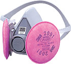 3M　6000/2091-RL3_S　取替用防じんマスク　排気弁あり